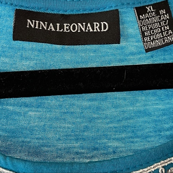 Nina Leonard Maxi Aqua Size XL NWT - Picture 7 of 12